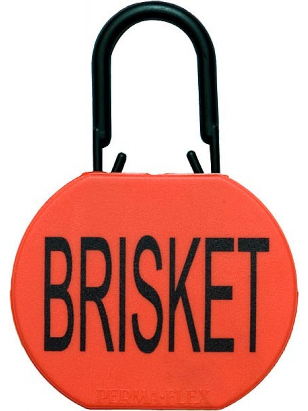 Perma-Flex Brisket Tag w/ Locking Loop - Blank Example