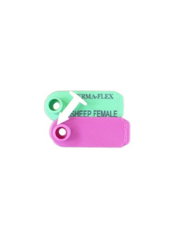 Perma-Flex Sheep Tag Female w/ stud - Blank
