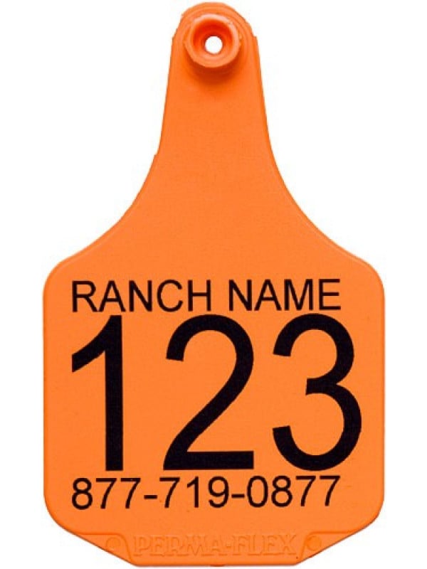 Perma-Flex X-Large Cattle Ear Tag - Custom